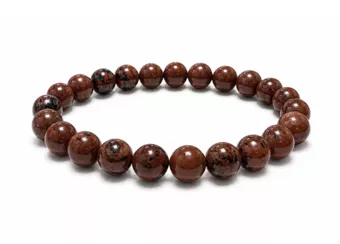 Mahogany Obsidian Bracelet A 8-9 mm Beads