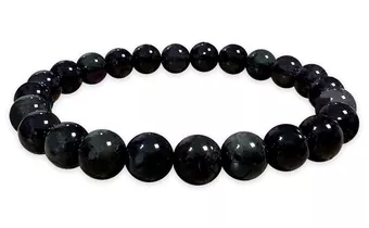 Rainbow Celestial Eye Obsidian Bracelet A 7-8mm Beads