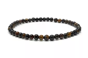 Hawk’s Eye Bracelet AB 4 mm Beads