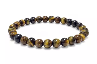 Hawk Eye Bracelet AB 6mm Beads