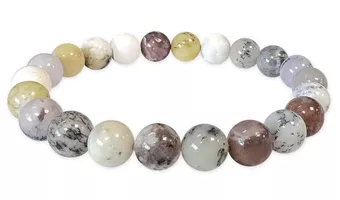 Dendritic Opal Bracelet A 8mm Beads