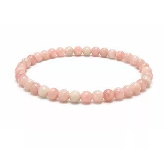 Pink Opal A Bead Bracelet 4mm
