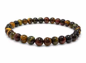 Multicolor Tiger Eye Bracelet AA 6mm Beads