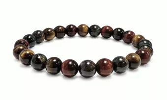 Multicolour Tiger’s Eye A Bead Bracelet 8mm