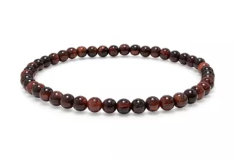 Red Tiger Eye Bracelet A 4 mm Beads