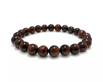 Red Tiger Eye Bracelet A 8 mm Beads