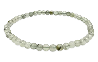 Prehnite 4mm A pearls bracelet
