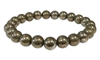 Pyrite Bracelet A 8mm Beads