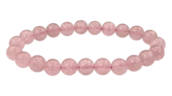 Hematoides Strawberry Quartz A pearls bracelet 8mm