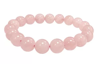 Rose Quartz Bracelet AB 10mm Beads