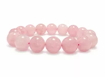 Rose Quartz Bracelet A 12mm Beads