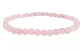 Rose Quartz Bracelet AB 4-5mm Beads