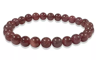 Ruby Bracelet AA 7-8mm Beads
