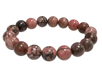 Rhodonite Bracelet A 10mm Beads