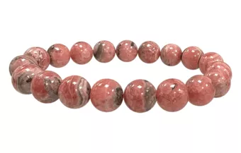 Argentine Rhodochrosite A Bracelet 9.5-10.5mm Beads