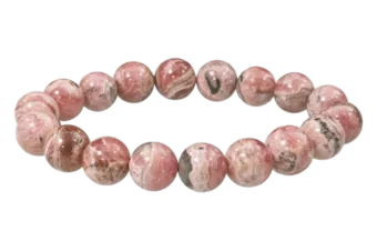 Argentinian Rhodochrosite bracelet A beads 11-12mm