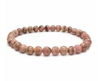 Argentinian Rhodochrosite Bracelet A 5-6mm Beads