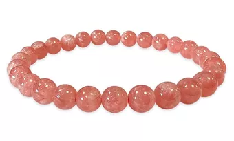 Argentinian Rhodochrosite Bracelet AAAA 6-7mm Beads
