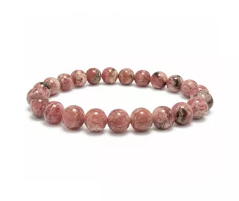 Argentinian Rhodochrosite Bracelet AA 7.5-8.5mm Beads