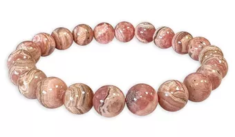 Argentinian Rhodochrosite bracelet A beads 8.5-9.5mm