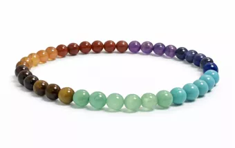 7 Chakras A Bead Bracelet 4mm