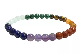 Bracelet stones 7 chakras A+ beads 6mm