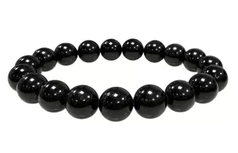 Black Tourmaline Bracelet A 10mm Beads