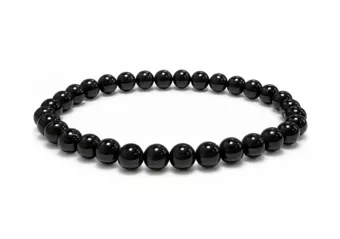 Black Tourmaline Bracelet with 5.5-6.5mm Beads