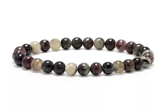 Multicolor Tourmaline Bracelet A 6-7 mm Beads