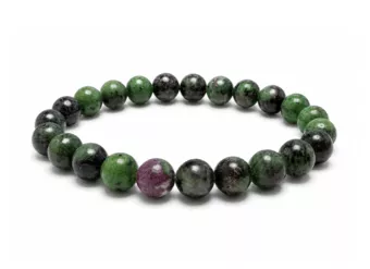 Ruby Zoisite Bracelet A 8-9 mm Beads