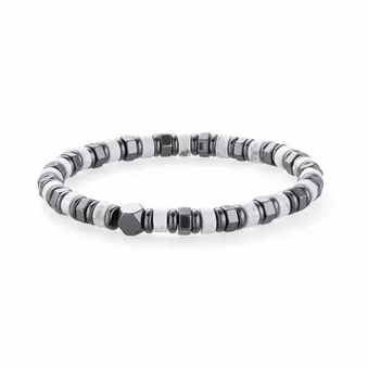 Howlite & Hematite Bracelet A 6mm Beads