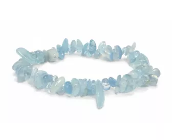 Aquamarine A+ Chip Bracelet 5-8mm