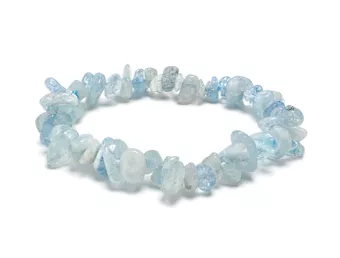 Aquamarine AA Chip Bracelet 5-8mm