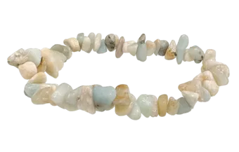 Bracelet Amazonite Multicolor chips 5-8mm 18cm