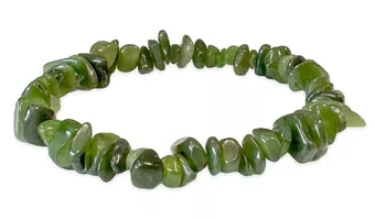 Canadian Jade Nephrite Chip Bracelet AA 5-8mm