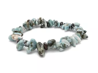 Larimar Chip Bracelet AB 5-8mm
