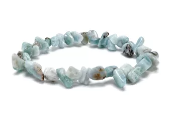 Larimar Chip Bracelet A+ 8–12 mm