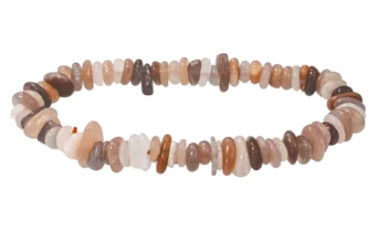 Multicolored adular moonstone bracelet AA chips 5-8mm 18cm