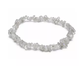 White Moonstone Peristerite Chip Bracelet A 3-5 mm