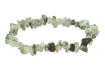 Prehnite A chips bracelet 18cm