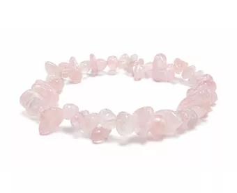 Rose Quartz AB Chip Bracelet 5-8mm