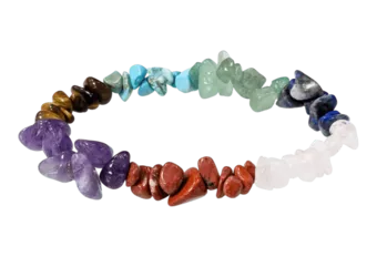 7 Chakras A Chip Bracelet 5-8mm