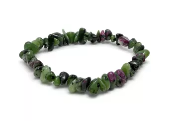 Ruby Zoisite Chip Bead Bracelet A+ 5-8mm