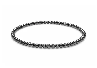 Faceted Hematite Bracelet A Grade – 3 mm Beads
