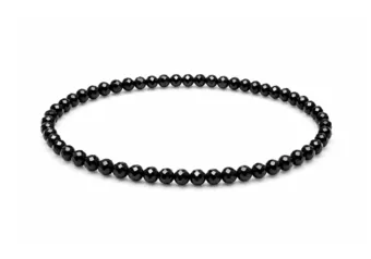 Faceted Black Spinel Bracelet A Grade – 3 mm Beads