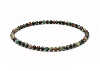 Faceted Peruvian Turquoise Bracelet A – 3 mm Beads
