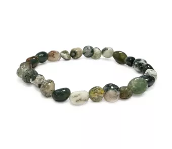 Tree Agate A Tumbled Stone Bracelet 6-8mm