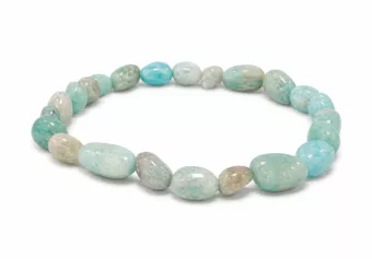 Peruvian Amazonite Tumbled Stone Bracelet A 5-8mm