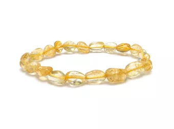 Natural Citrine Tumbled Stone Bracelet A+ 6-8 mm