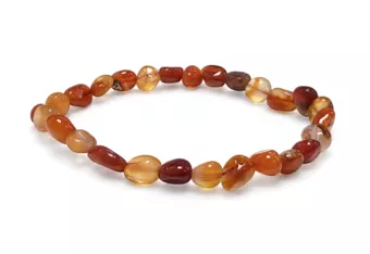 Tumbled Carnelian Bracelet A 6-8 mm